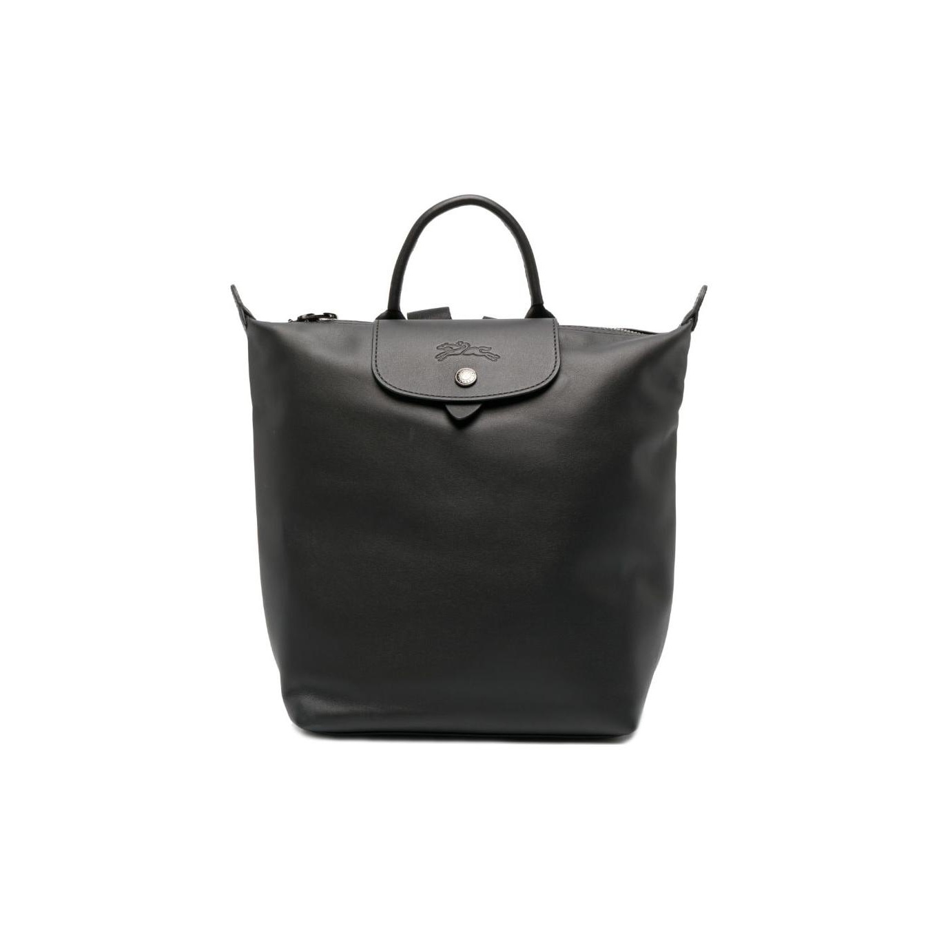 Genuine Leather Backpack - LONGCHAMP Le Pliage Sığır Derisi Sırt
