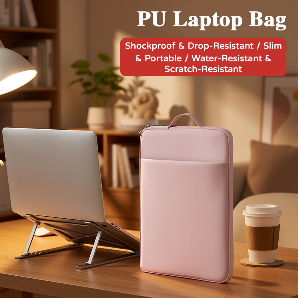 Laptop Bag Leather 15 - Su Geçirmez PU Laptop Kılıfı 11.6‑15.6