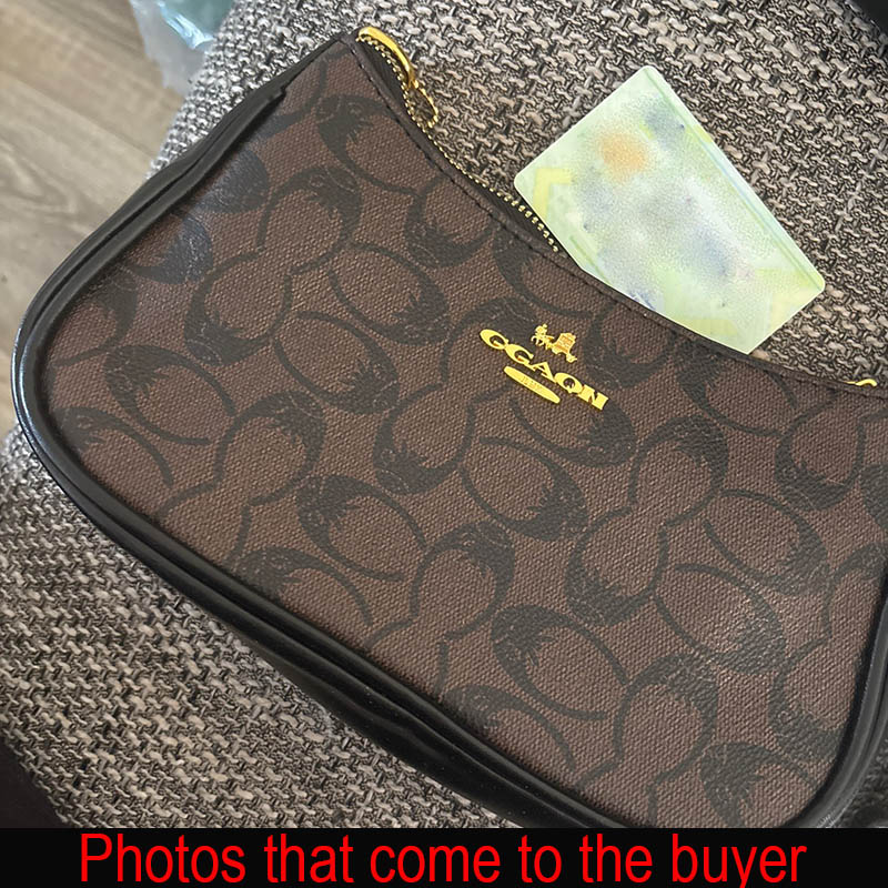 Luxury Bags Coach - Kadın Zincir Çantaları Pvc Geometrik Baskılı