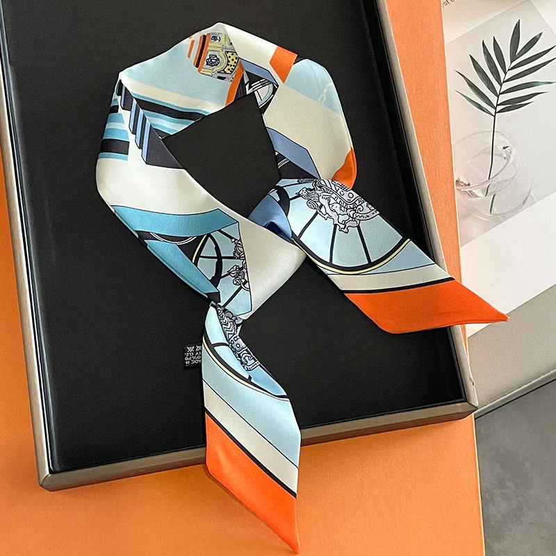 Luxury Bags Mini - Lüks Marka Baskılı Çanta Askısı Eşarp