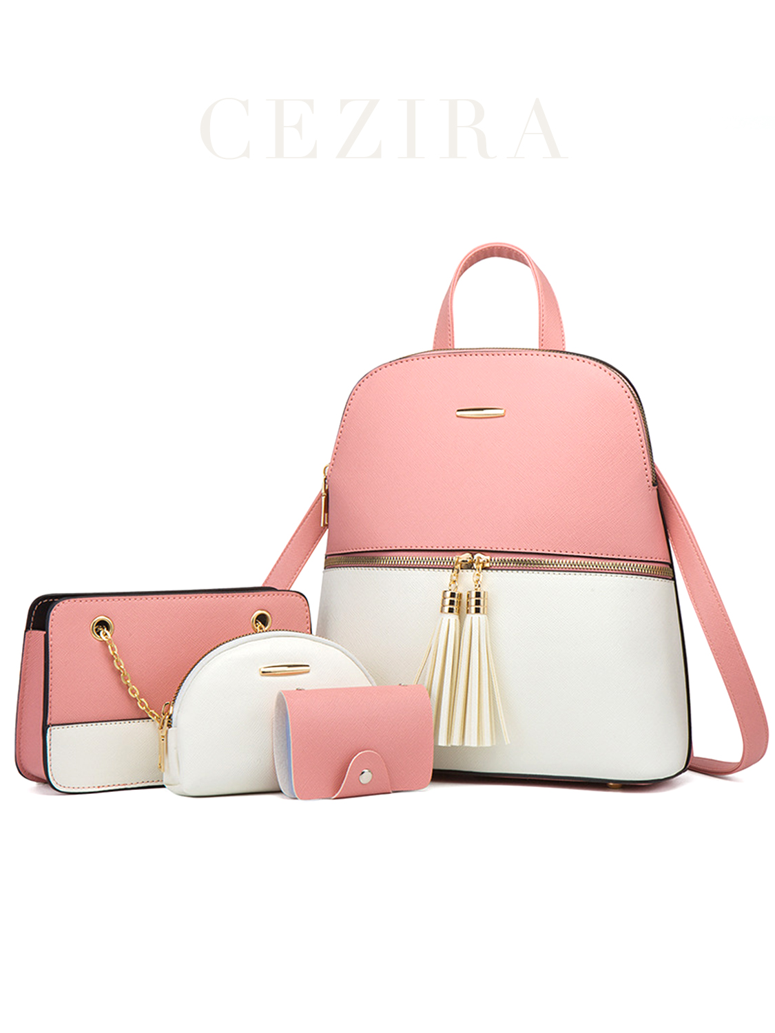 Luxury Zipper Bags - 4 adet çanta Set kadın moda