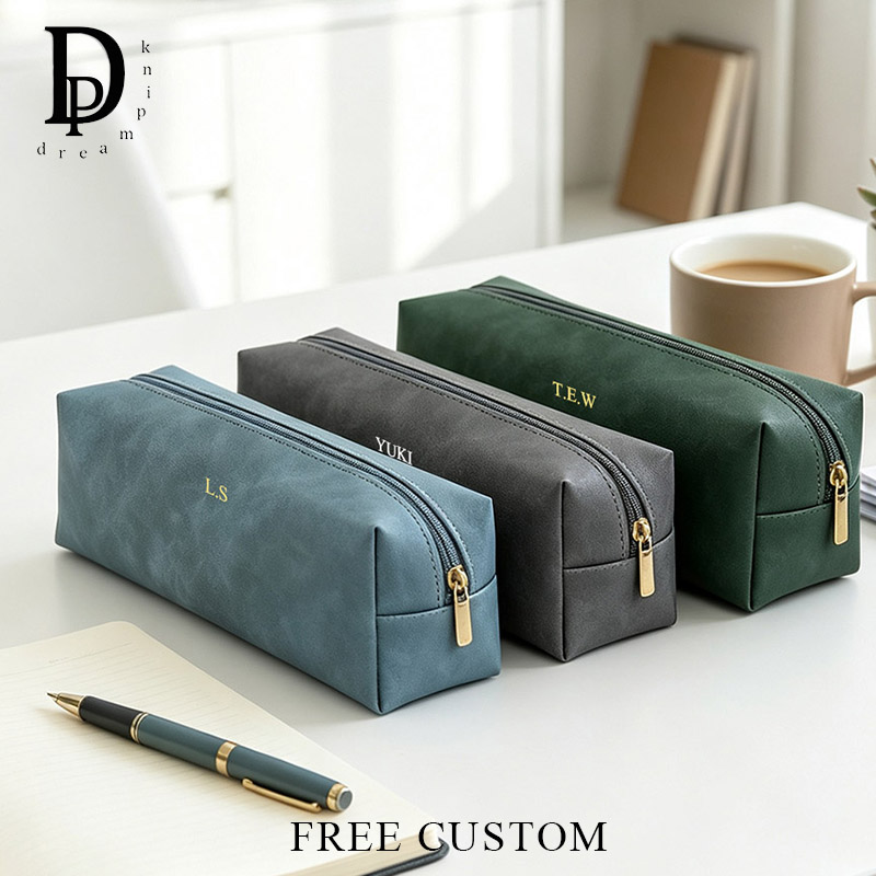 Luxury Bags In China Wholesale - Vintage PU Deri Özel Harfli Kalem
