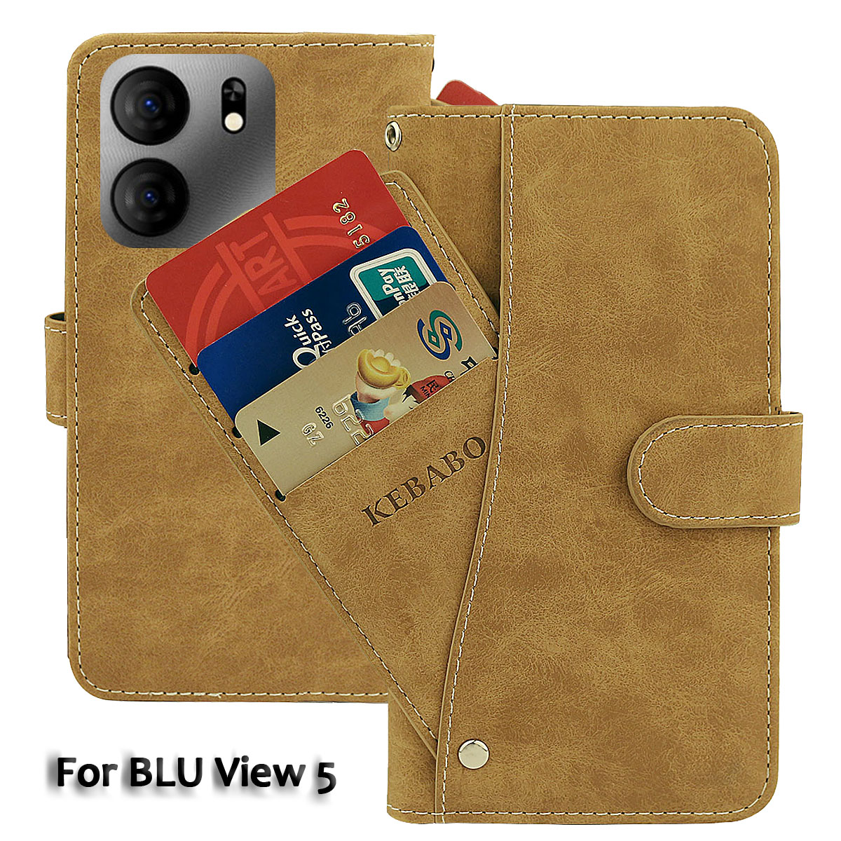 Luxury Bags Quotes - Vintage Deri Cüzdan BLU Kalın K10