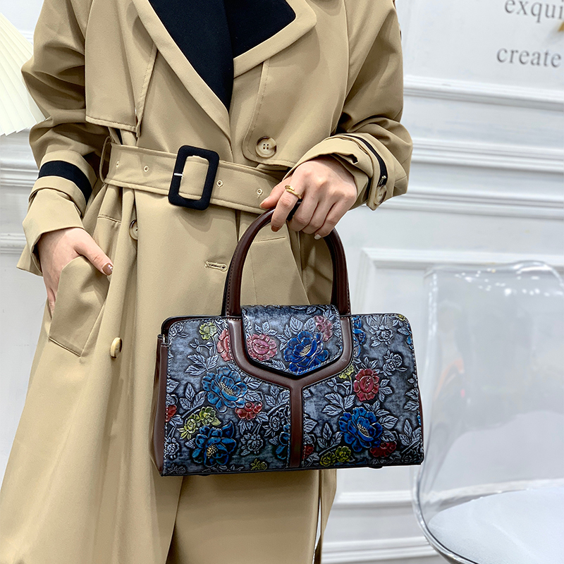 Vintage Çiçek Kabartmalı Bosto - Luxury Bags Vegan Leather incelemesi ve fiyatı