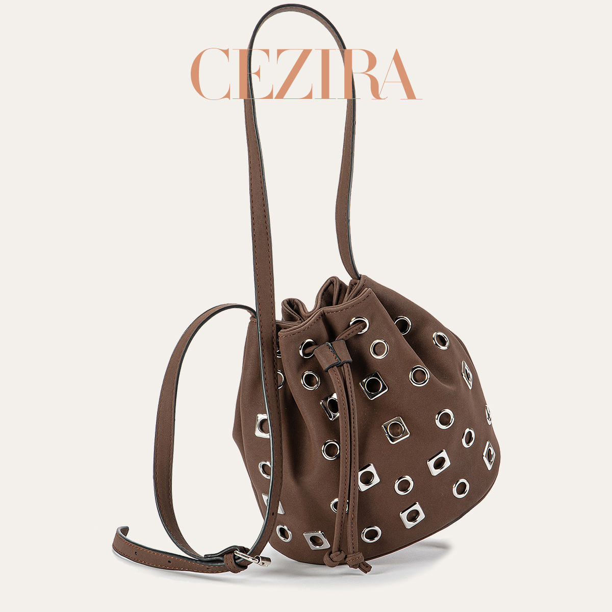 CR Kadın Lüks Punk Oyuklu Kova - Luxury Bags Vegan Leather incelemesi ve fiyatı