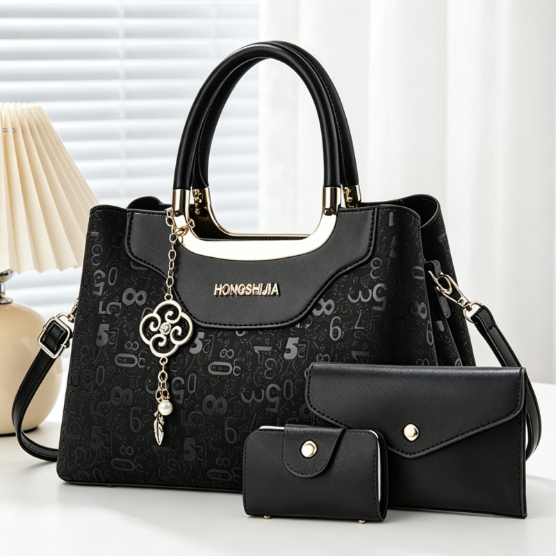 3 Parçalı Moda Kadın Çanta Set - Luxury Zipper Bags incelemesi ve fiyatı