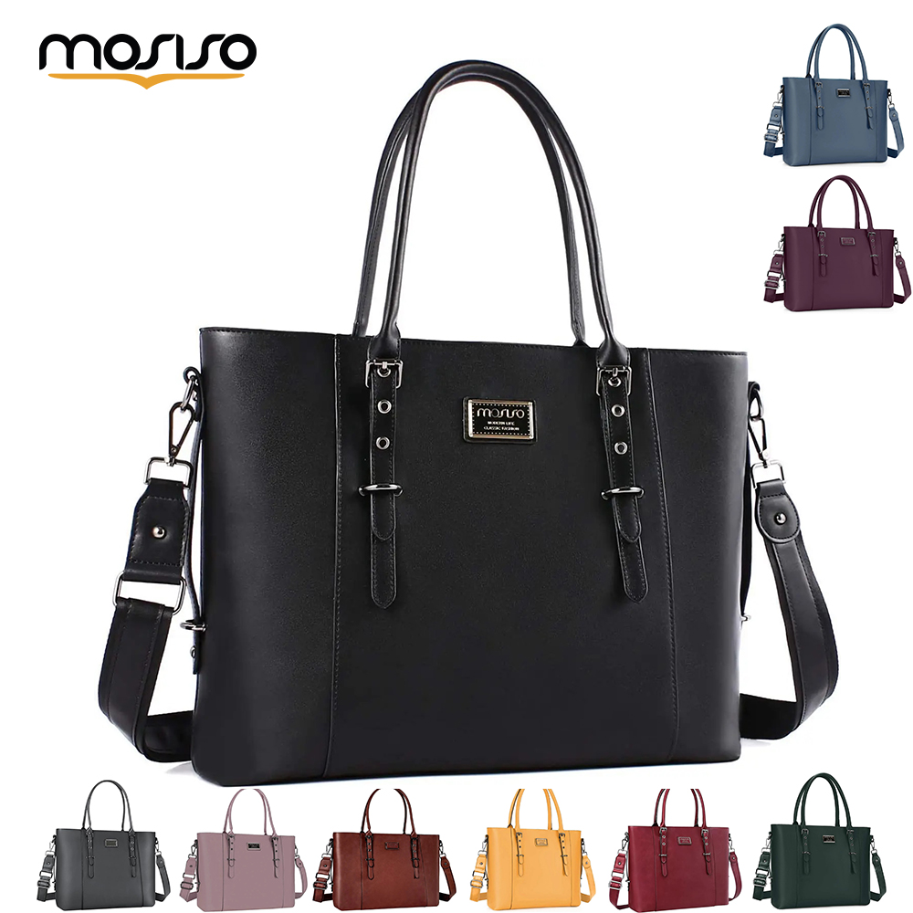 MOSISO Kadınlar için Tote Çant - Laptop Bag Leather 15 incelemesi ve fiyatı