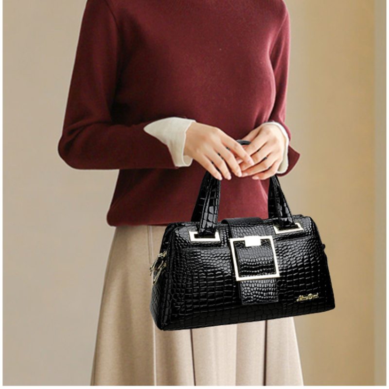 Lüks Timsah Desenli El Çantası - Luxury Zipper Bags incelemesi ve fiyatı