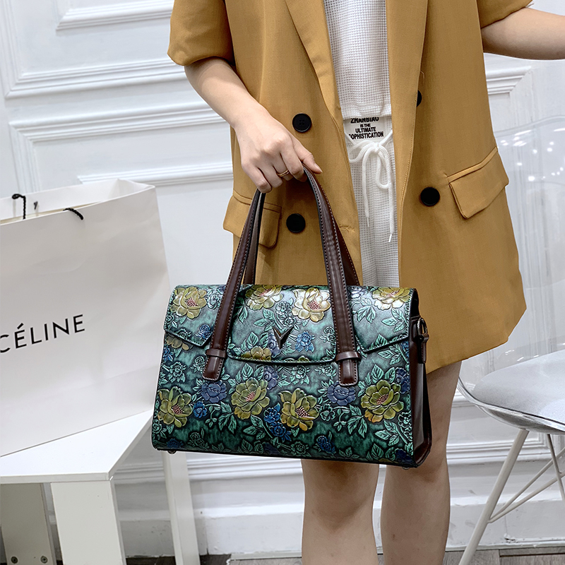 Vintage 3D Kabartmalı Çiçek Ça - Luxury Bags Vegan Leather incelemesi ve fiyatı