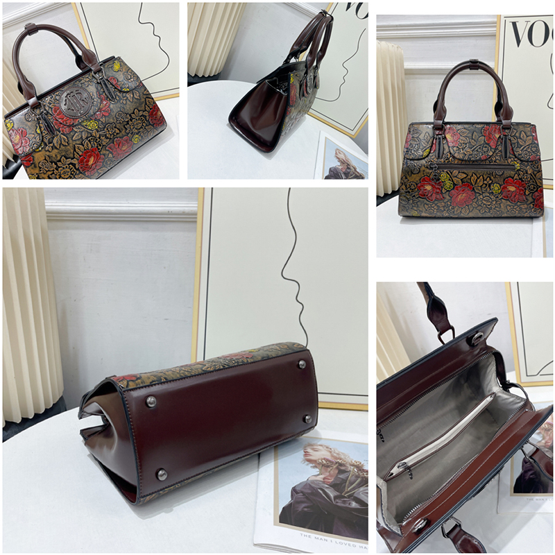 Kadınlar için Vintage Çiçek Ka - Luxury Bags Vegan Leather incelemesi ve fiyatı