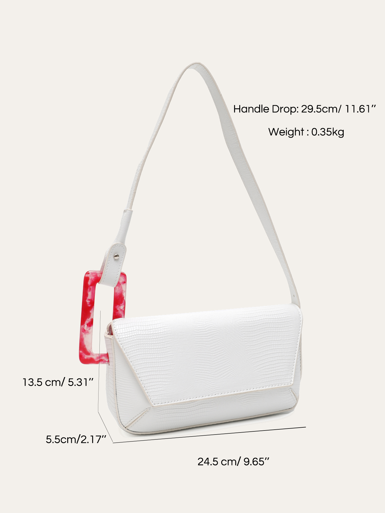 CR Büyük Kare Tokalı Pileli Do - Luxury Bags Vegan Leather incelemesi ve fiyatı